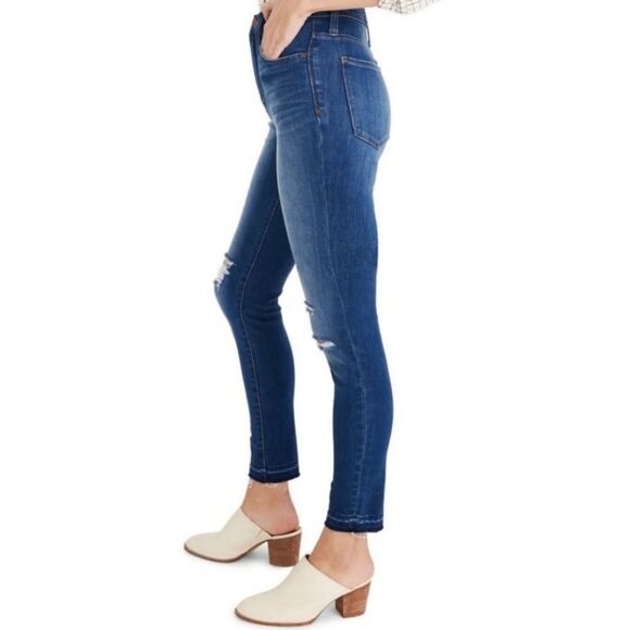 Madewell 10” High Waist Crop Skinny Jeans Size 34 - Picture 12 of 12